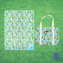 Load image into Gallery viewer, Sweet Citrus - Picnic Blanket &amp; Matching Bag (Blue)
