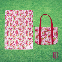 Load image into Gallery viewer, Botanical Blossom - Picnic Blanket &amp; Matching Bag (Pink)
