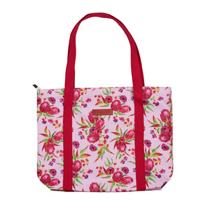 Botanical Blossom - Picnic Blanket & Matching Bag (Pink)